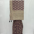 Dark Maroon Banarasi Silk Saree - Mangaldeep NX