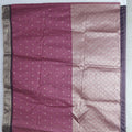 Dark Maroon Banarasi Silk Saree with Zari Embroidery and Traditional Dancing Lady Motifs - Mangaldeep NX