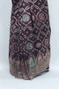 Dark Maroon Banarasi Silk Saree with Zari Embroidery and Traditional Dancing Lady Motifs - Mangaldeep NX