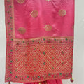 Delicate Pink Dola Silk Saree - Mangaldeep NX