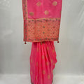 Delicate Pink Dola Silk Saree - Mangaldeep NX