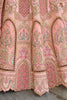 Designer Pastel Pink Bridal Lehenga Choli with Heavy Embroidery and Zari Work - Mangaldeep NX
