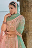 Designer Pastel Pink Bridal Lehenga Choli with Heavy Embroidery and Zari Work - Mangaldeep NX