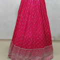 Designer Pink Embroidered Lehenga Set with Dupatta - Mangaldeep NX