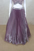 Dusty Lavender Pleated Lehenga Choli with Sequin Embroidery - Mangaldeep NX