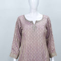 Dusty Pink Bandhani Sharara Suit with Floral Dupatta - Mangaldeep NX