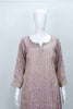 Dusty Pink Bandhani Sharara Suit with Floral Dupatta - Mangaldeep NX