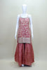 Dusty Pink Embroidered Sharara Set with Net Dupatta - Mangaldeep NX