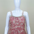Dusty Pink Embroidered Sharara Set with Net Dupatta - Mangaldeep NX