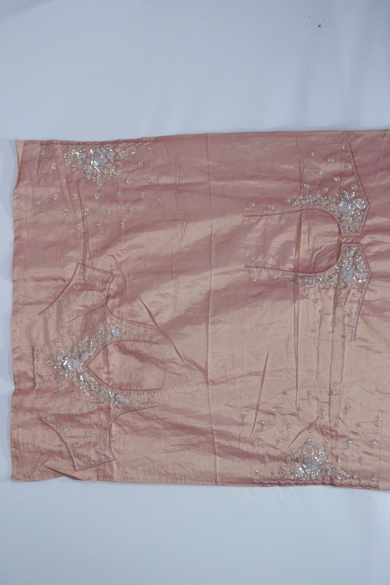Dusty Rose Pink Banarasi Silk Saree with Heavy Embroidered Border and Tassels – Wedding & Festive Wear - Mangaldeep NX