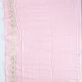 Elegant Baby Pink Banarasi Silk Saree with Sequin & Mirror Work Border Wedding Party Wear - Mangaldeep NX