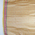 Elegant Beige Designer Silk Saree with Pearl Embroidery Sequin Border for Wedding Party Wear - Mangaldeep NX