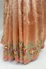 Elegant Blush Pink Silk Saree with Intricate Embroidered Border - Mangaldeep NX