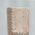 Elegant Blush Pink Silk Saree with Intricate Embroidered Border - Mangaldeep NX