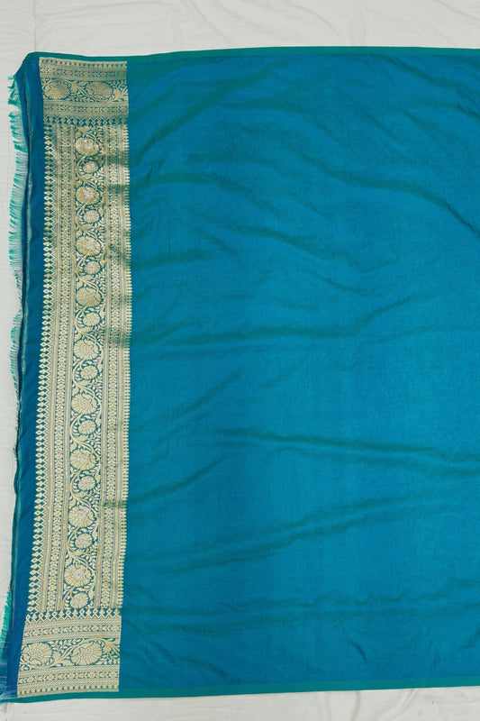 Elegant Bottle Green Banarasi Silk Saree - Mangaldeep NX