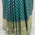 Elegant Bottle Green Banarasi Silk Saree - Mangaldeep NX