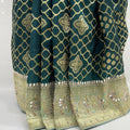 Elegant Bottle Green Designer Saree - Mangaldeep NX