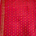 Elegant Cream Silk Saree with Red - Mangaldeep NX