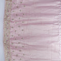 Elegant Dusty Pink Handloom Banarasi Silk Saree with Stone Work Border Bridal Festive Wear - Mangaldeep NX