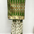 Elegant Green and Ivory Banarasi Silk Saree - Mangaldeep NX