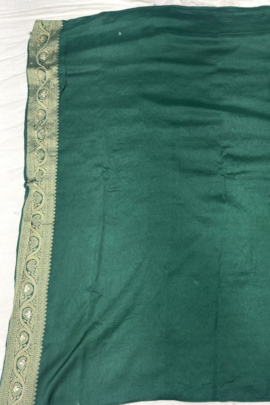 Elegant Green Bandhani Saree - Mangaldeep NX