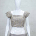 Elegant Grey Embroidered Silk Lehenga Choli with Net Dupatta - Mangaldeep NX