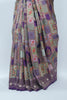 Elegant Lavender Patola Print Saree with Zari Border Traditional Banarasi Style Silk Blend Saree for Festive Wedding Wear - Mangaldeep NX