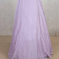 Elegant Lavender Sequin Blouse Lehenga with Ruffle Dupatta - Mangaldeep NX