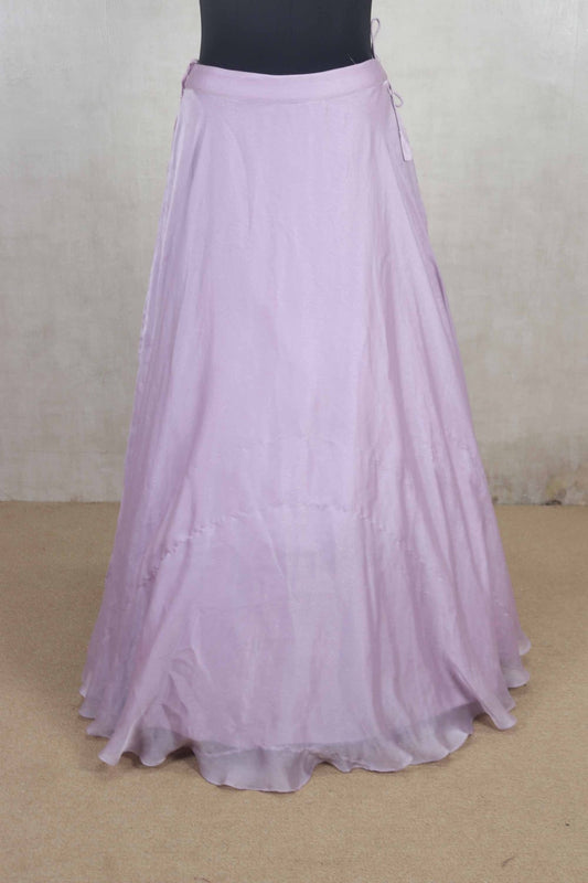Elegant Lavender Sequin Blouse Lehenga with Ruffle Dupatta - Mangaldeep NX