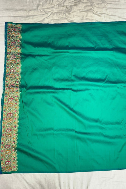 Elegant Light Green Banarasi Silk Saree - Mangaldeep NX