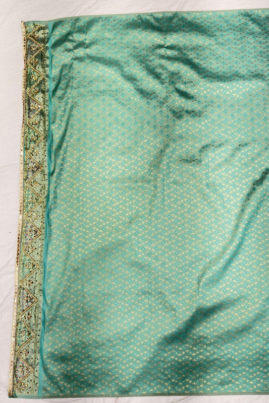Elegant Light Green Banarasi Silk Saree - Mangaldeep NX