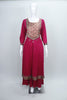 Elegant Magenta Anarkali Kurta Set with Printed Dupatta Gota Patti Detailing Festive Ethnic Wear for Women - Mangaldeep NX