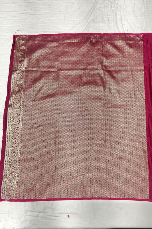 Elegant Magenta Banarasi Silk Saree - Mangaldeep NX