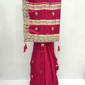 Elegant Magenta Silk Saree with Zari Embroidery - Mangaldeep NX