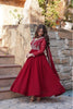 Elegant Maroon Anarkali Dress with Heavy Embroidery - Mangaldeep NX
