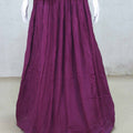 Elegant Maroon Embroidered Lehenga Set with Peplum Top and Dupatta - Mangaldeep NX