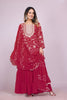 Elegant Maroon Embroidered Readymade Sharara Suit - Mangaldeep NX