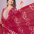 Elegant Maroon Embroidered Readymade Sharara Suit - Mangaldeep NX