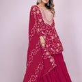 Elegant Maroon Embroidered Readymade Sharara Suit - Mangaldeep NX