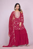 Elegant Maroon Embroidered Readymade Sharara Suit - Mangaldeep NX