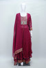 Elegant Maroon Mirror & Zari Embroidered Anarkali Kurta Set with Dupatta - Mangaldeep NX