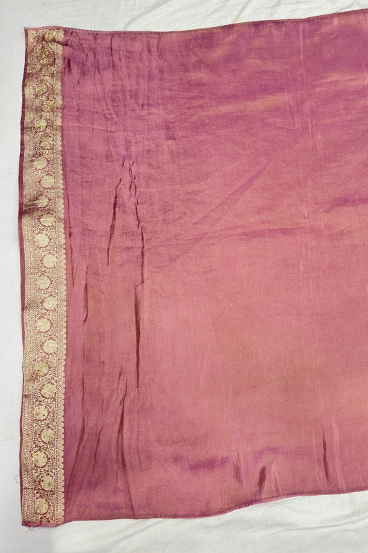 Elegant Mauve Banarasi Silk Saree - Mangaldeep NX