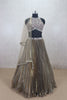 Elegant Metallic Gold Pleated Lehenga with Embellished Blouse - Mangaldeep NX