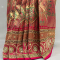 Elegant Multicolor Banarasi Silk Saree with Patchwork - Mangaldeep NX