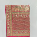 Elegant Multicolor Banarasi Silk Saree with Patchwork - Mangaldeep NX