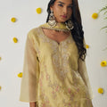 Elegant Mustard Yellow Chiffon Embroidered Salwar Suit - Mangaldeep NX