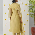 Elegant Mustard Yellow Chiffon Embroidered Salwar Suit - Mangaldeep NX
