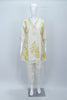Elegant Off White and Yellow Floral Print Cotton Kurta Set - Mangaldeep NX