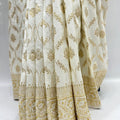 Elegant Off - White Banarasi Silk Saree - Mangaldeep NX