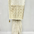 Elegant Off - White Banarasi Silk Saree - Mangaldeep NX